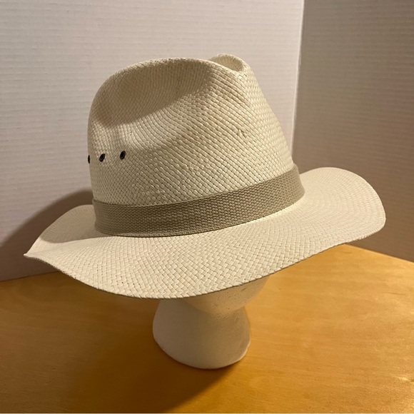 Docker's Safari Wide Brim Straw Hat Men’s Size Medium M Tan - Picture 1 of 10
